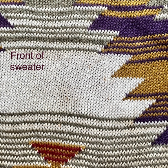 Delia McKain Petites Vintage Southwestern Knit Long Sleeve Sweater Women’s Small - Picture 8 of 11